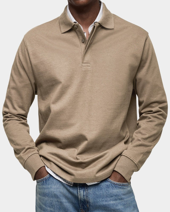 Men's long sleeve polo shirt - product photo 7