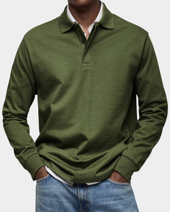 Men's long sleeve polo shirt - product photo 9