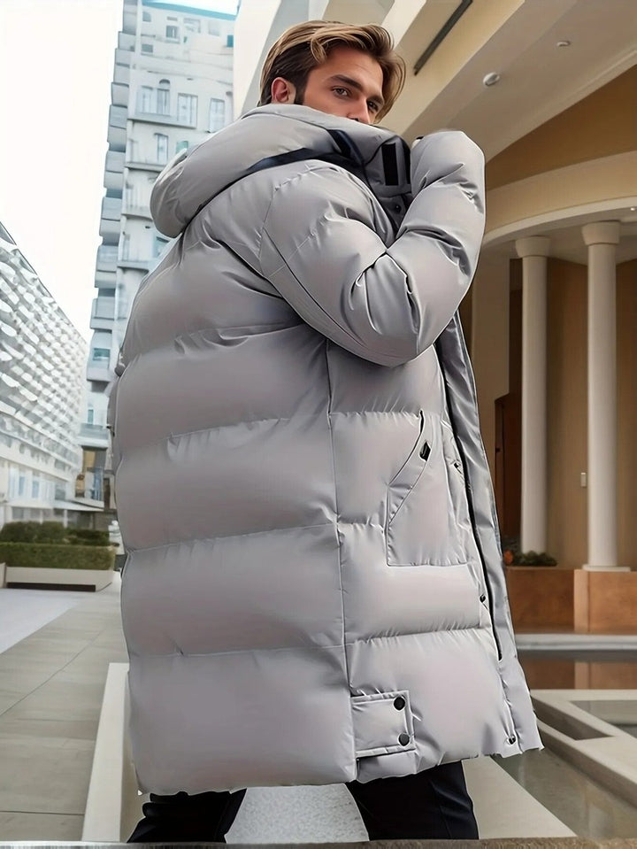 Men's long waterproof winter coat - product photo 3