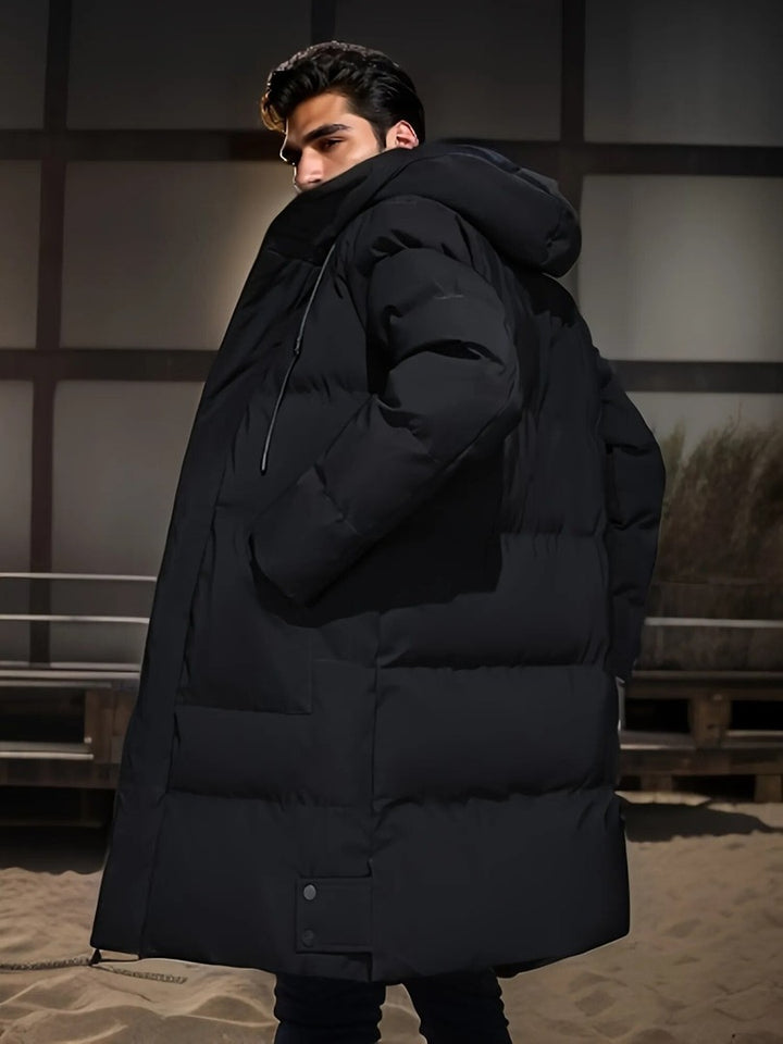 Men's long waterproof winter coat - product photo 5
