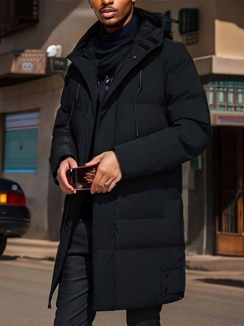 Men's long waterproof winter coat - product photo 6