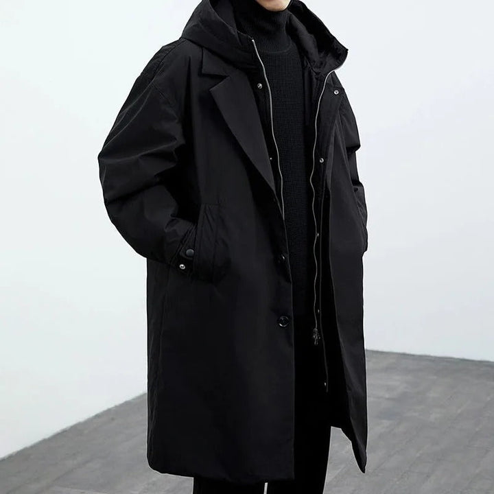 DANIEL | Men’s Extended Hooded Insulated Coat With Weather-Resistant Design