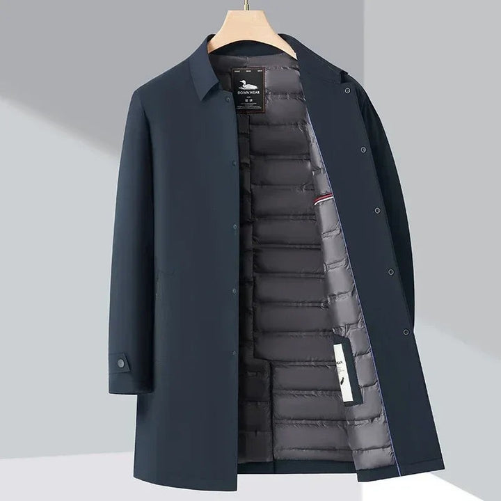 Men's padded trench coat - product photo 1