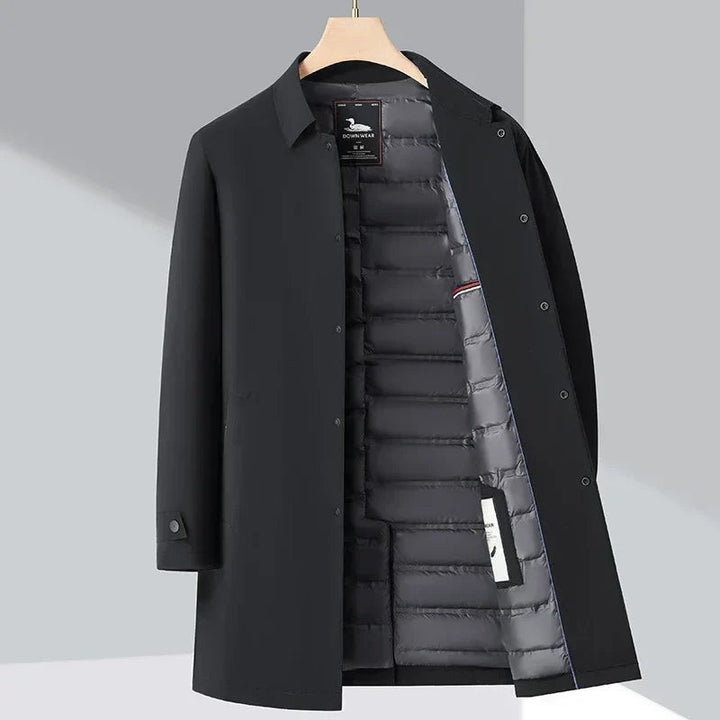 Men's padded trench coat - product photo 4
