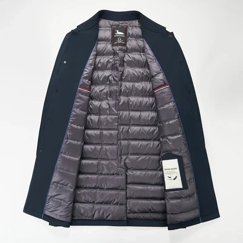 Men's padded trench coat - product photo 5