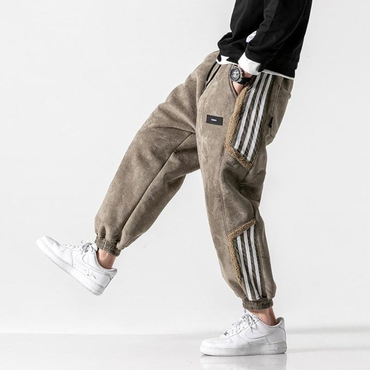 Men's relaxed brushed sweatpants tapered below the knee - product photo 6