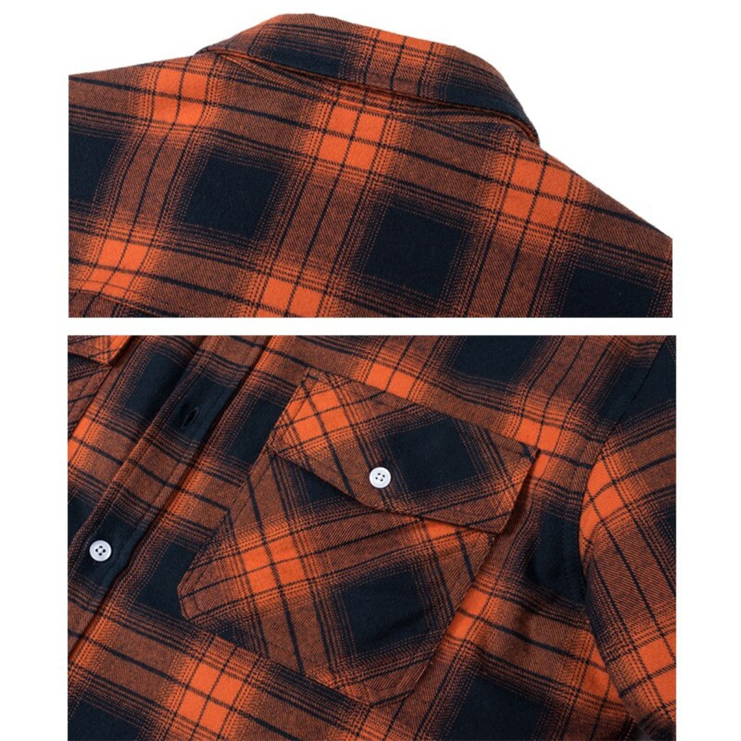 Men's sherpa-lined plaid shirt jacket - product photo 3