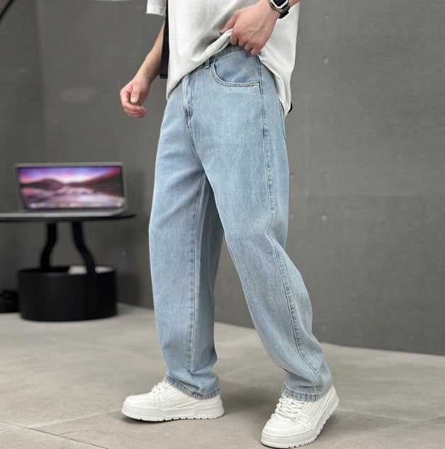 Men's straight leg jeans - product photo 2