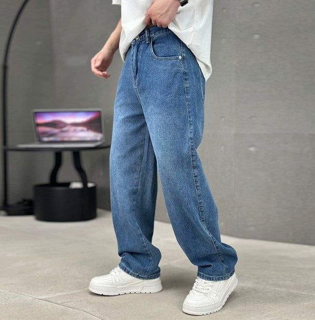 Men's straight leg jeans - product photo 4
