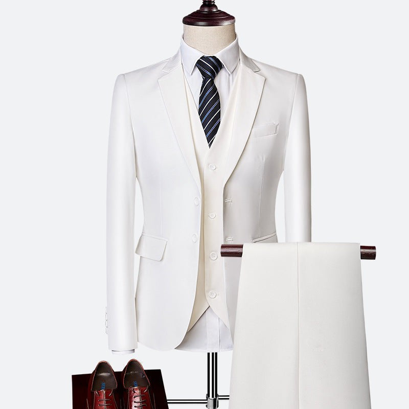 Men's three-piece suit with jacket, waistcoat and trousers - product photo 7