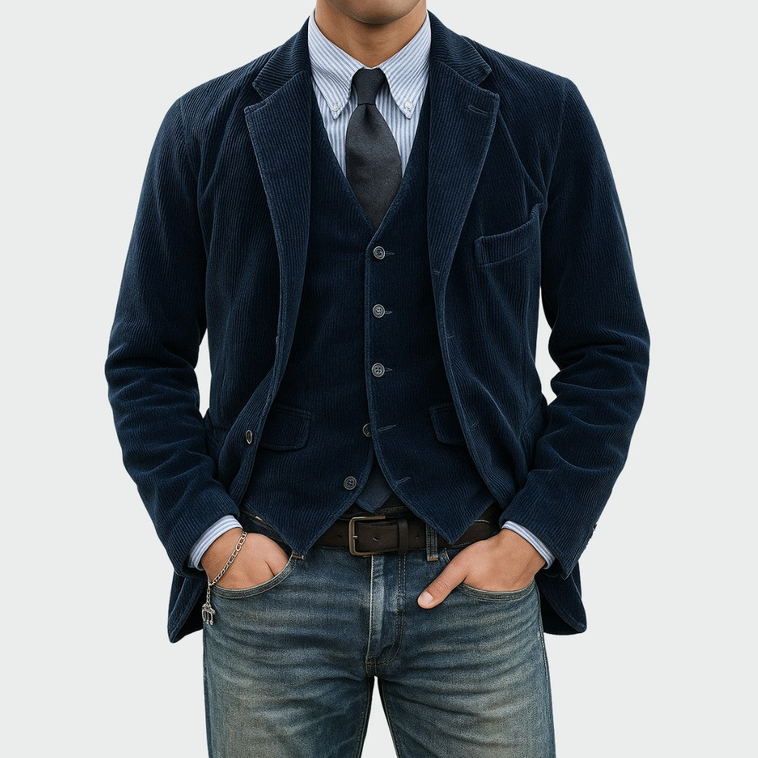 Men's two-piece blazer and trouser set - product photo 1