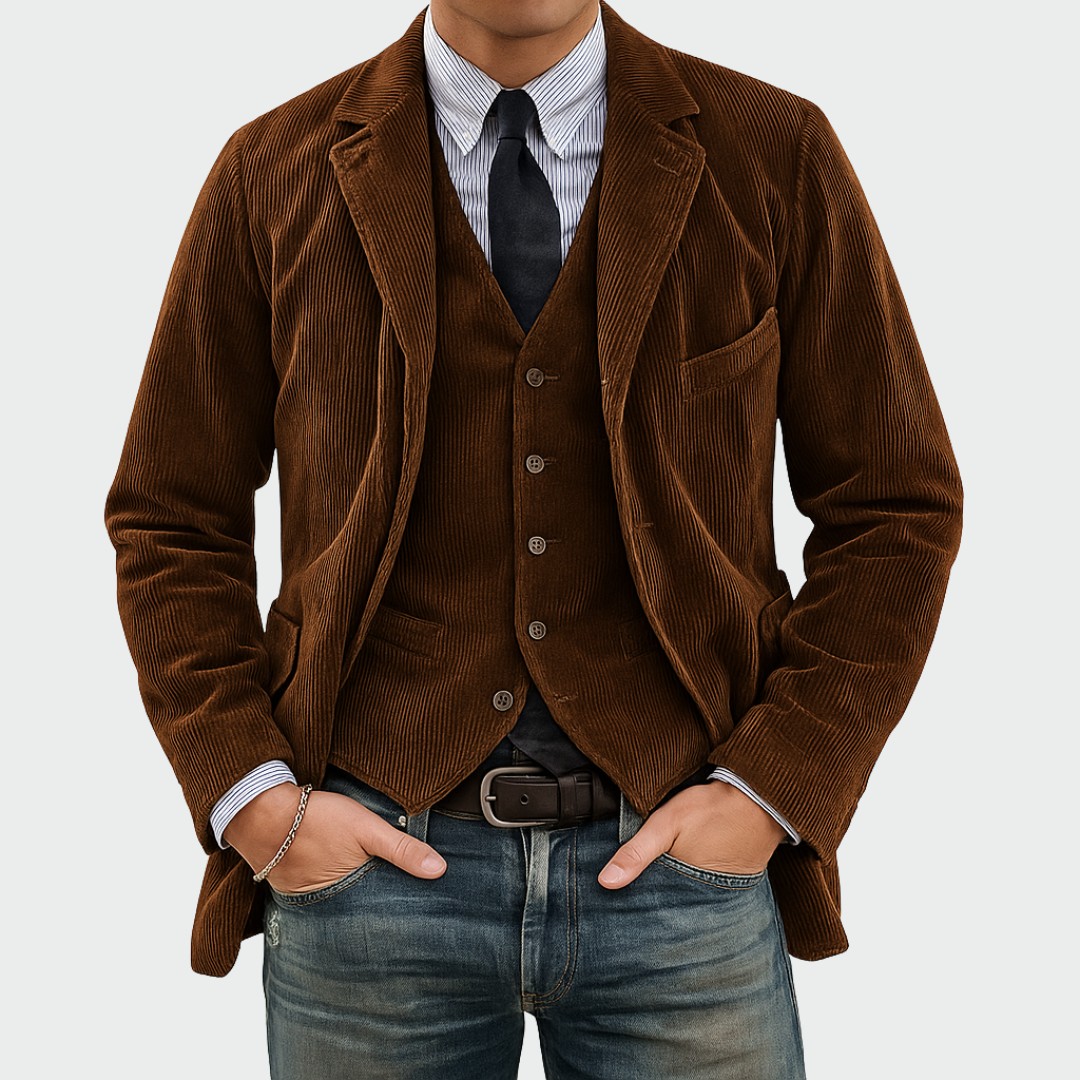 Men's two-piece blazer and trouser set - product photo 3