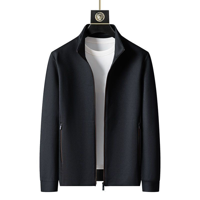 Men's two-piece stretch tracksuit in black - product photo 3