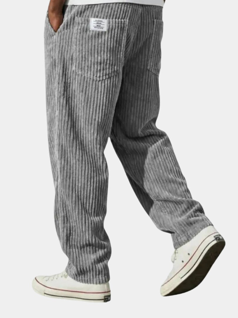 Men's wide-leg trousers with pockets - product photo 1