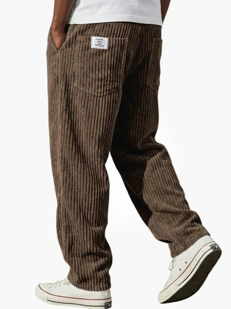 Men's wide-leg trousers with pockets - product photo 10
