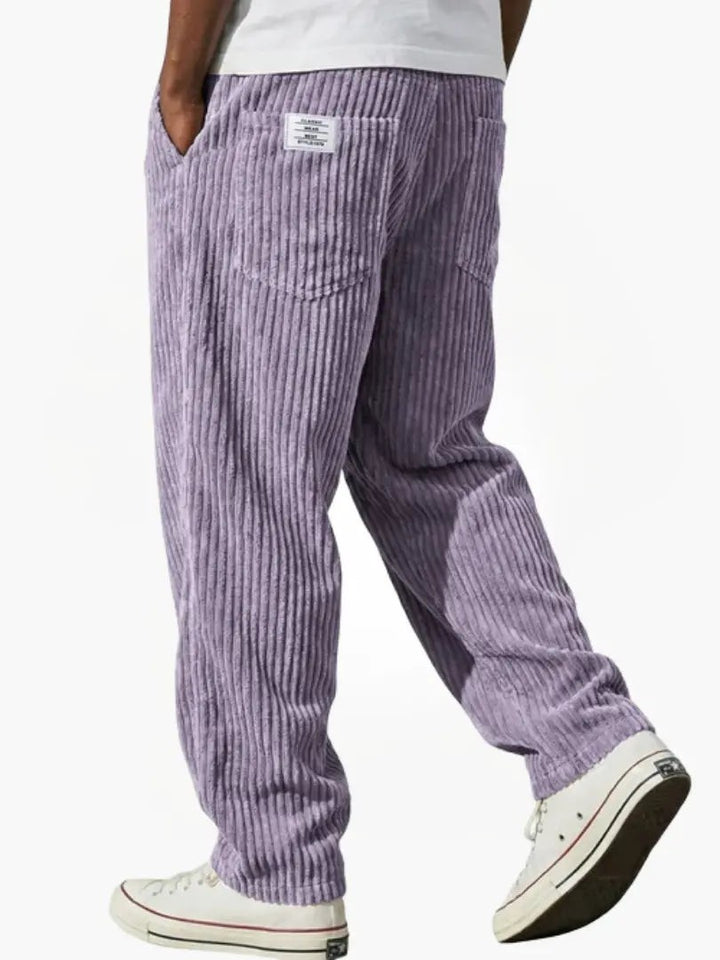 Men's wide-leg trousers with pockets - product photo 11