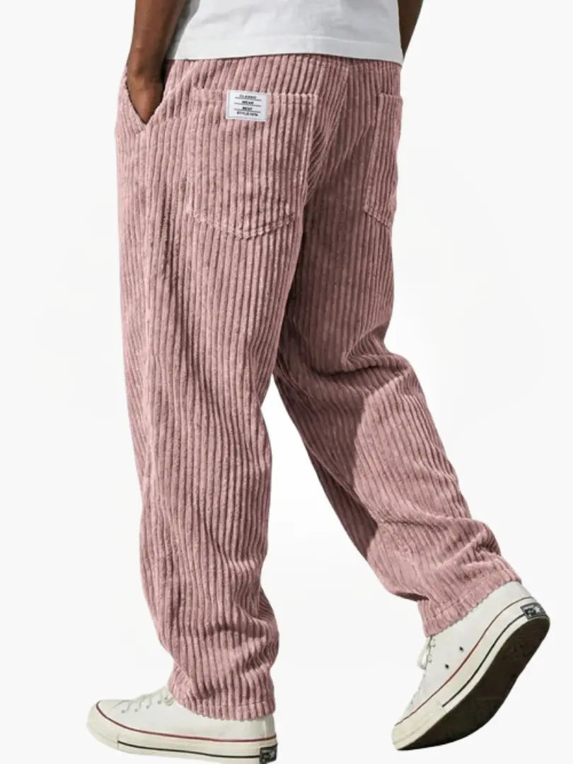 Men's wide-leg trousers with pockets - product photo 12