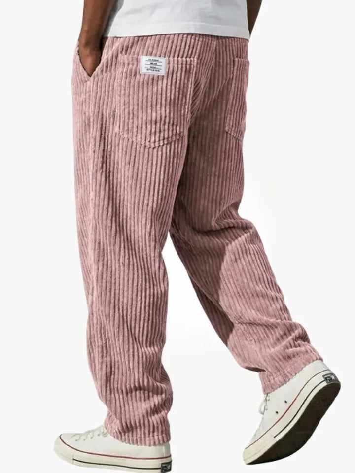 Men's wide-leg trousers with pockets - product photo 12