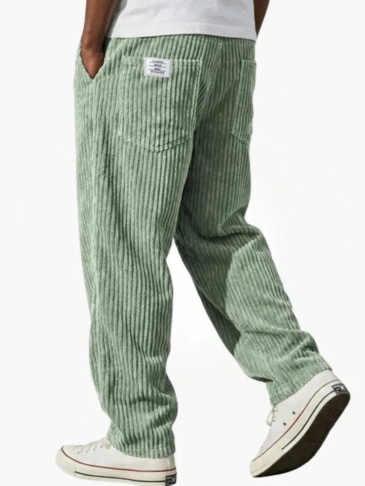 Men's wide-leg trousers with pockets - product photo 6