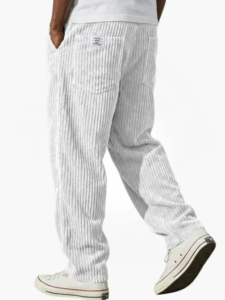 Men's wide-leg trousers with pockets - product photo 7