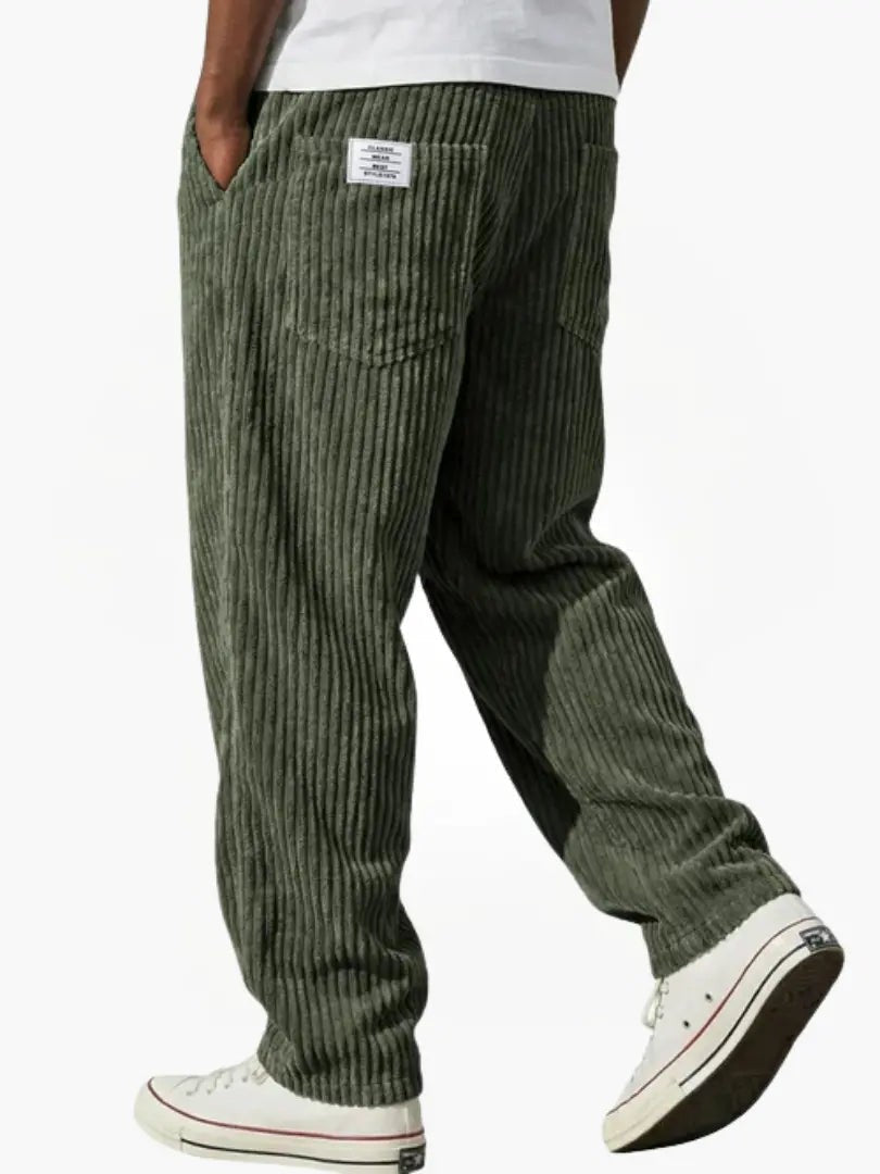 Men's wide-leg trousers with pockets - product photo 9