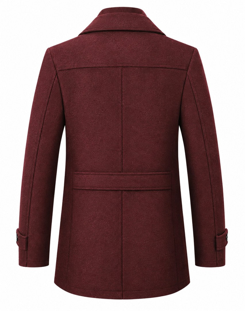 Men's winter coat with a textured collar - product photo 5