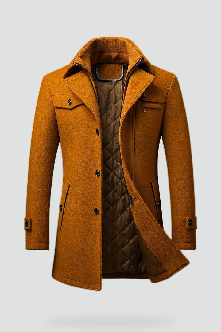 Men's winter coat with a textured collar - product photo 6