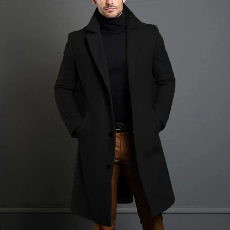 Men's wool overcoat - product photo 1