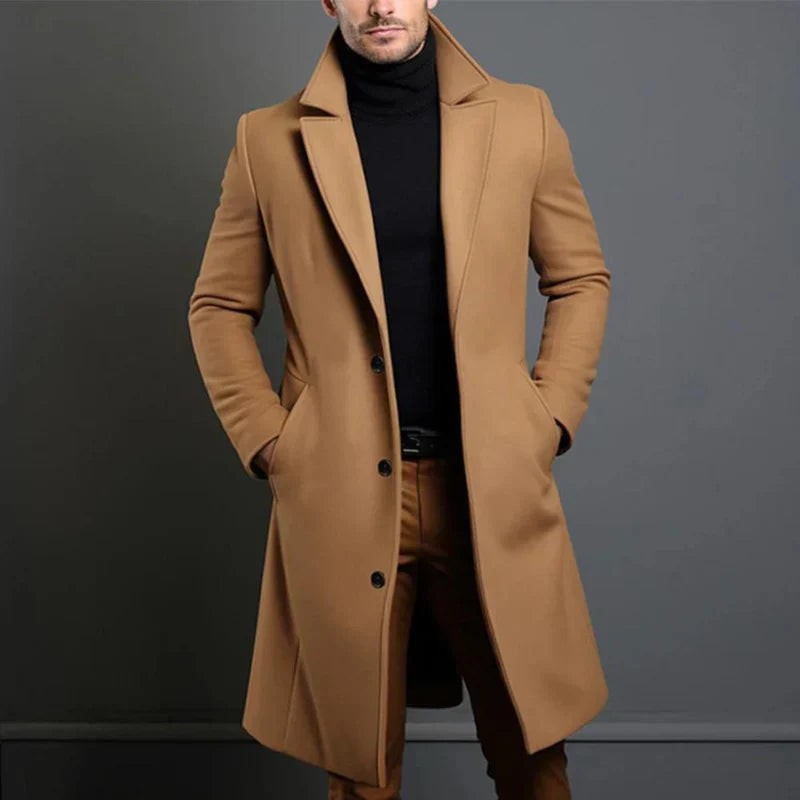 Men's wool overcoat - product photo 2