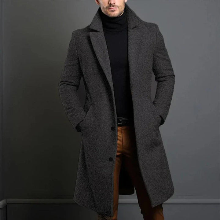 Men's wool overcoat - product photo 3