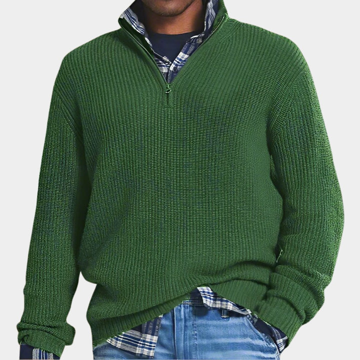 Men's zip-neck pullover - product photo 2