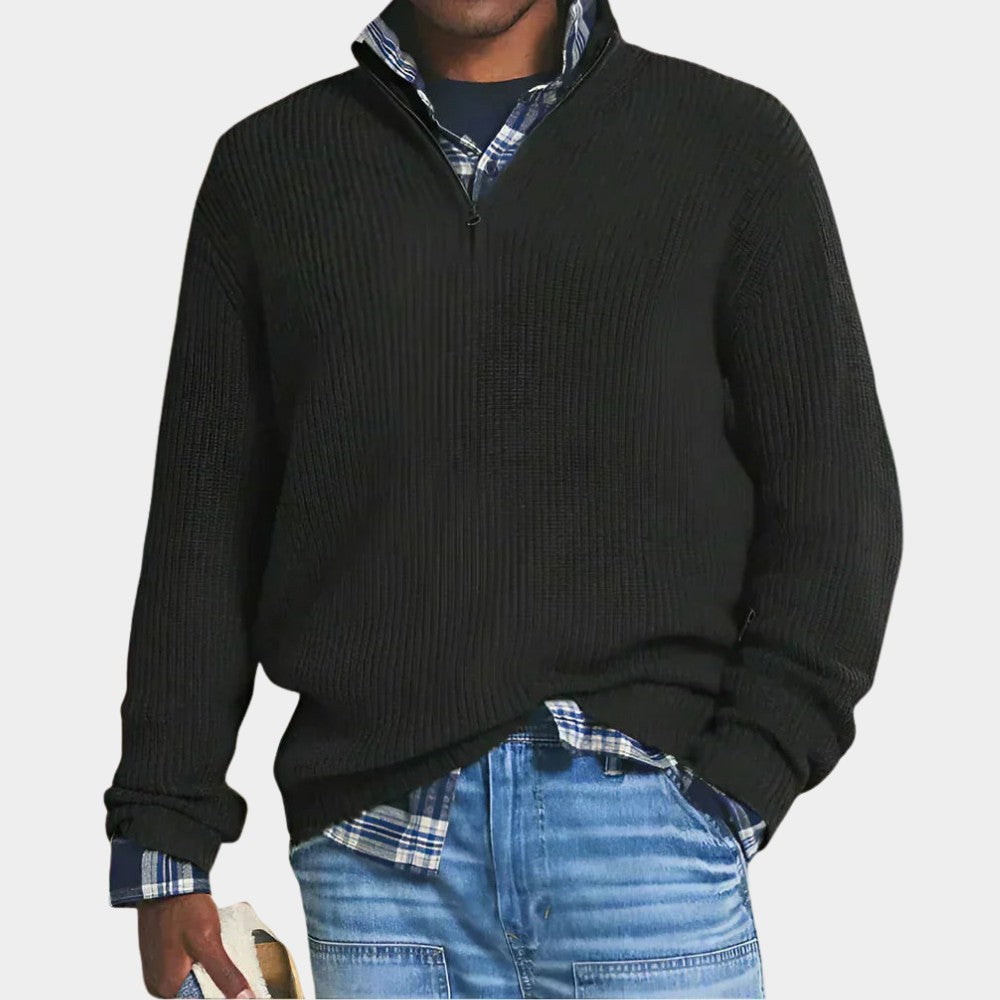 Men's zip-neck pullover - product photo 4