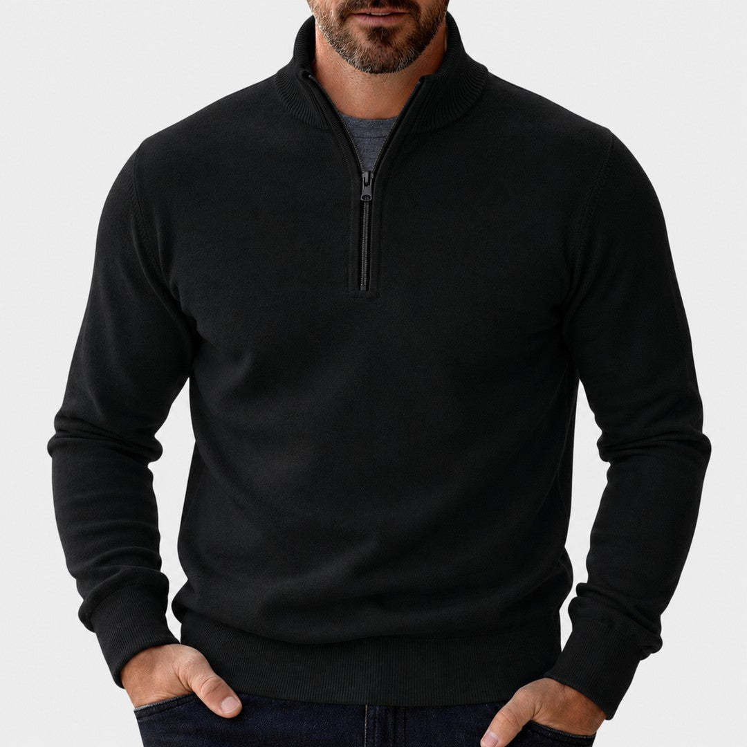 Men's zip-neck pullover - product photo 2