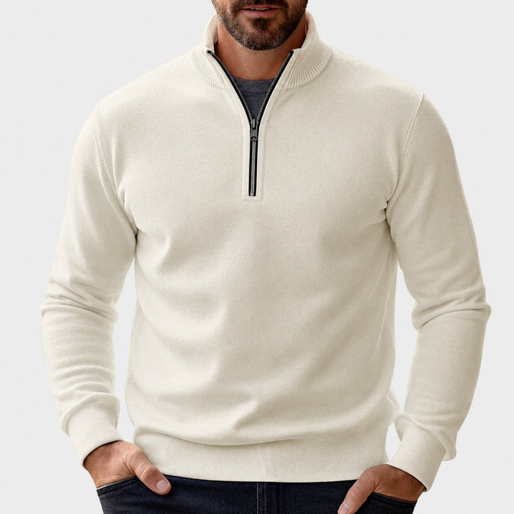 Men's zip-neck pullover - product photo 3