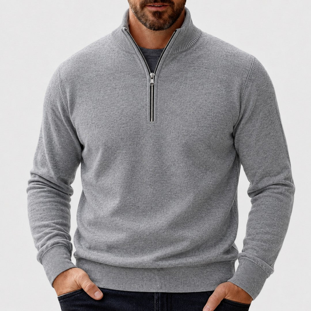 Men's zip-neck pullover - product photo 4