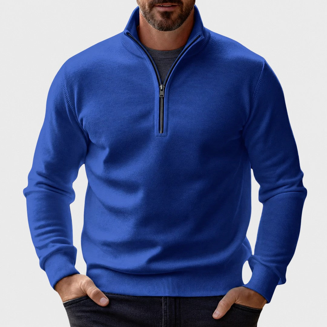 Men's zip-neck pullover - product photo 5