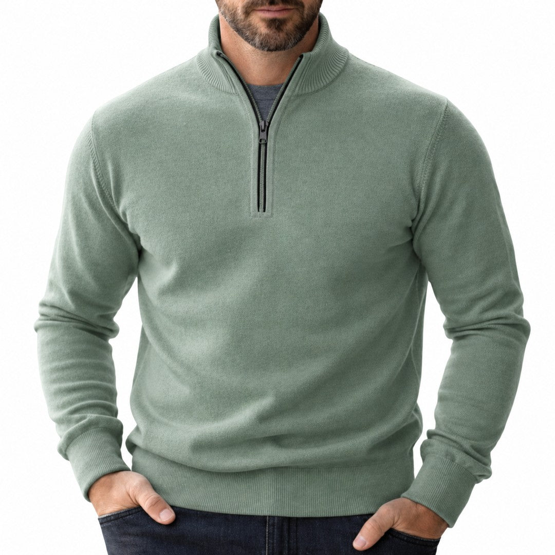 Men's zip-neck pullover - product photo 6