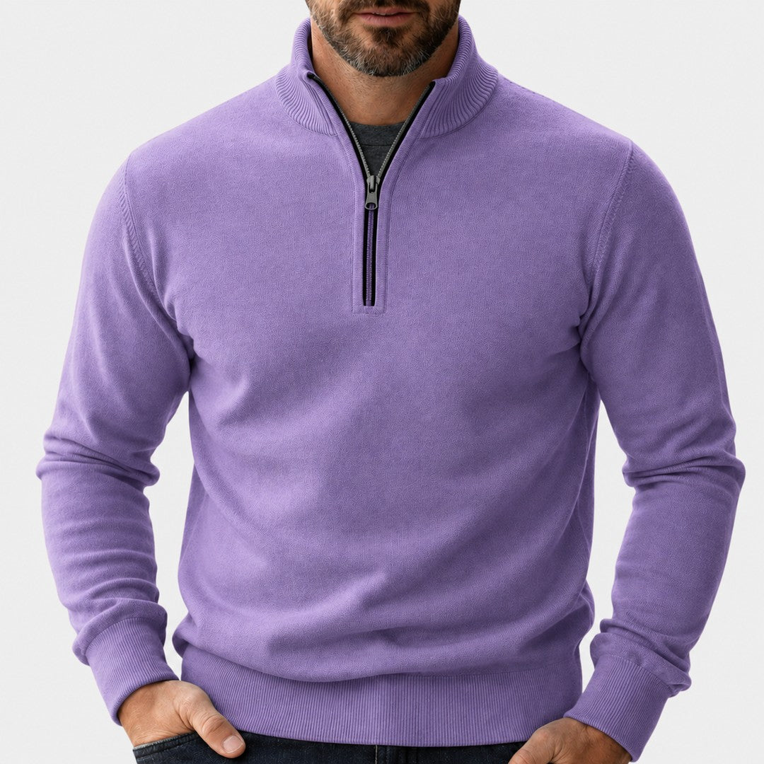 Men's zip-neck pullover - product photo 7