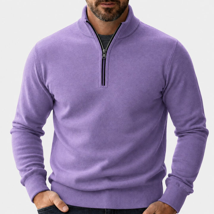 Men's zip-neck pullover - product photo 7