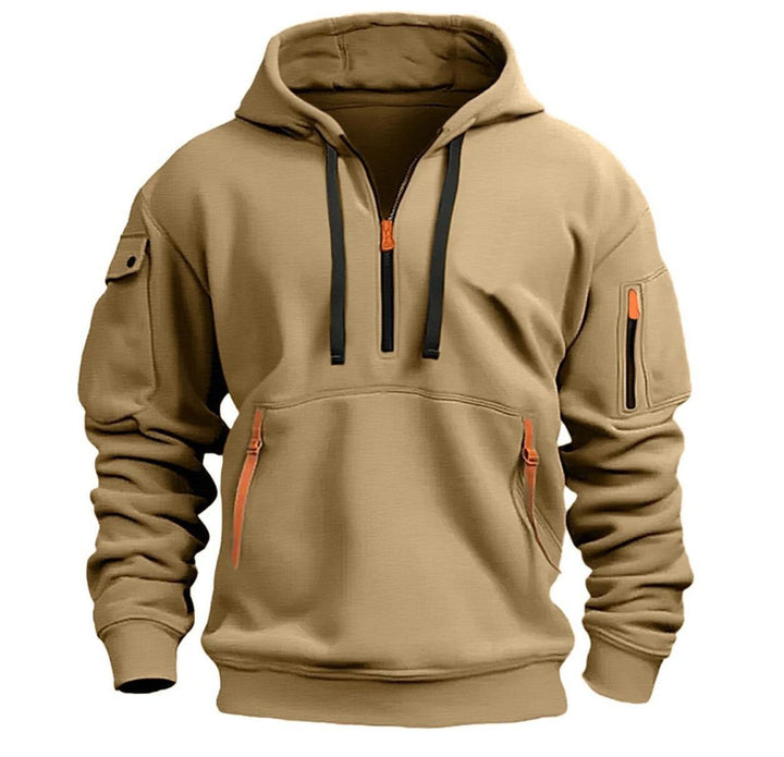 Men's zip-up hoodie in stretch polyester - product photo 7