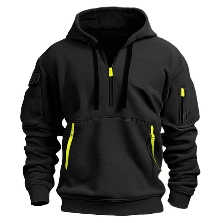 Men's zip-up hoodie in stretch polyester - product photo 8