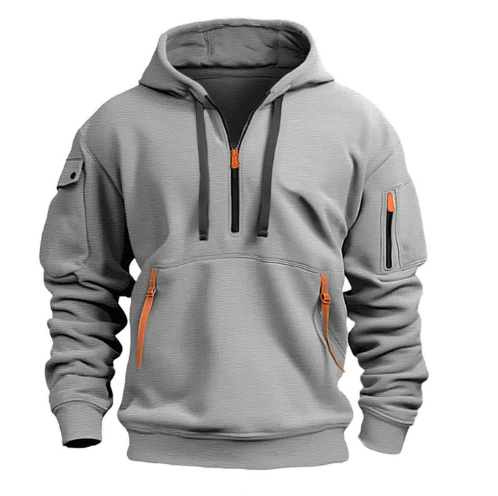 Men's zip-up hoodie in stretch polyester - product photo 9