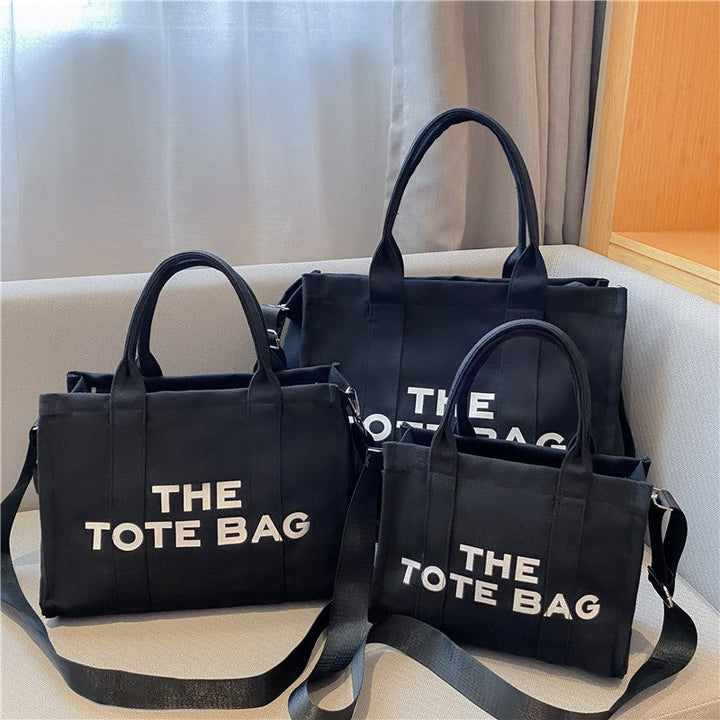 Plain canvas tote bag - product photo 2