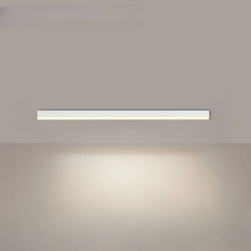 Minimalist linear LED ceiling bar lamp lighting a modern room - product photo 11