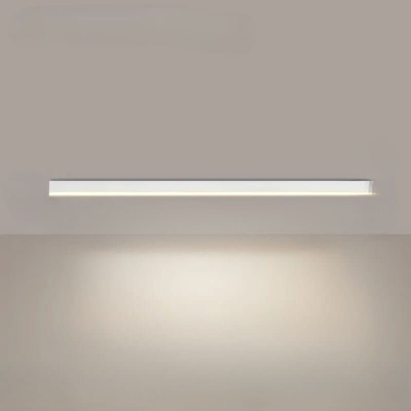 Minimalist linear LED ceiling bar lamp lighting a modern room - product photo 12