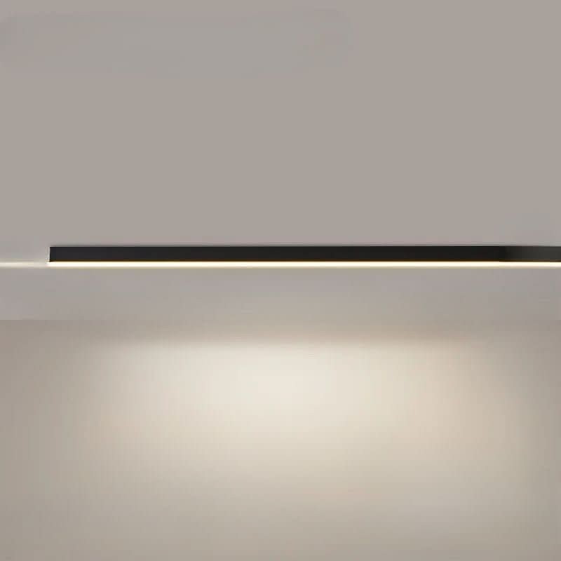 Minimalist linear LED ceiling bar lamp lighting a modern room - product photo 18