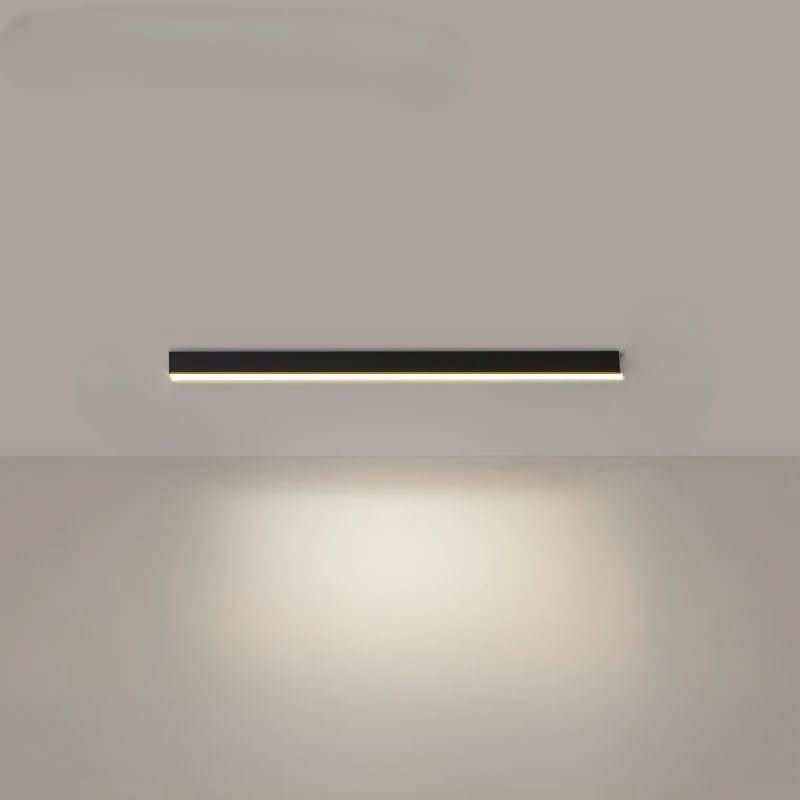 Minimalist linear LED ceiling bar lamp lighting a modern room - product photo 21