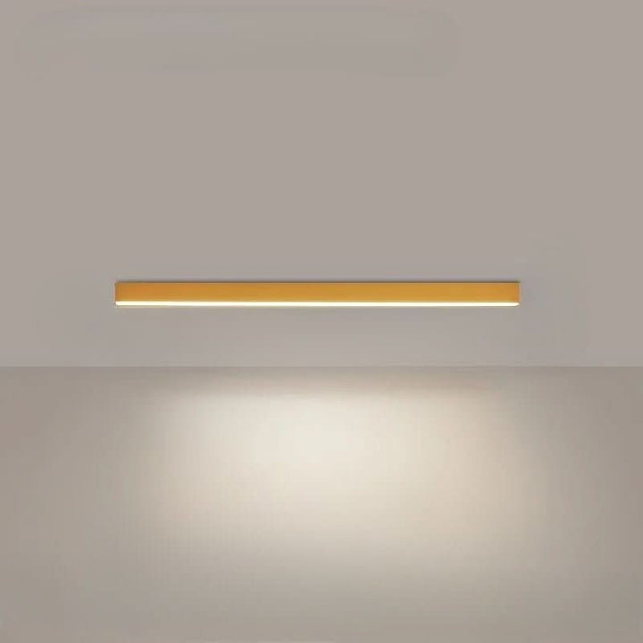 Minimalist linear LED ceiling bar lamp lighting a modern room - product photo 22