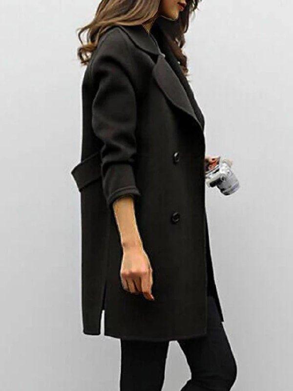 Elise | Women’s Double-Breasted Longline Winter Coat