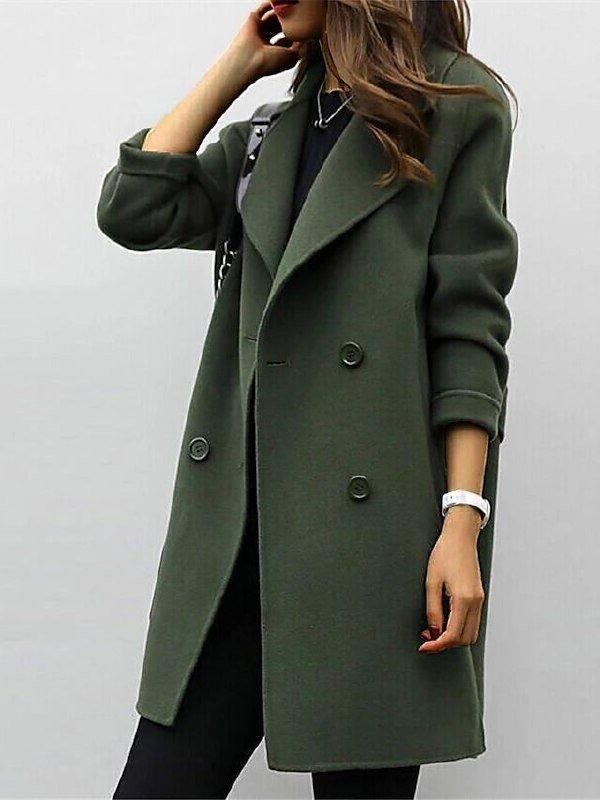 Elise | Women’s Double-Breasted Longline Winter Coat